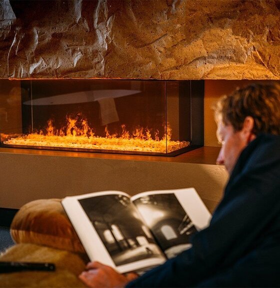 Faber E-matrix Linear Fire 1050/400 III | 125,1 cm | Elektrische inbouwhaard