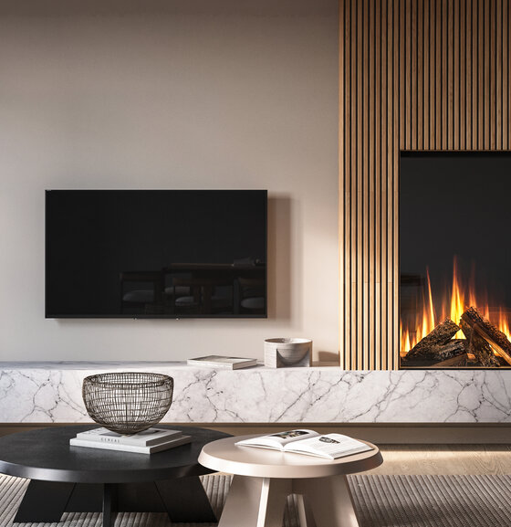 British Fires British Fires New Forest 1200 Tall | 72,2 cm | Elektrische Inbouwhaard