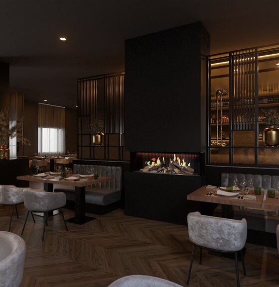 DRU Dru Virtuo Evolve 130/3 | 145 cm | Elektrische inbouwhaard