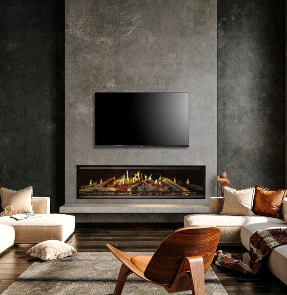 Kal-Fire Kalfire E-one 160F | 161,1 cm | Elektrische inbouwhaard