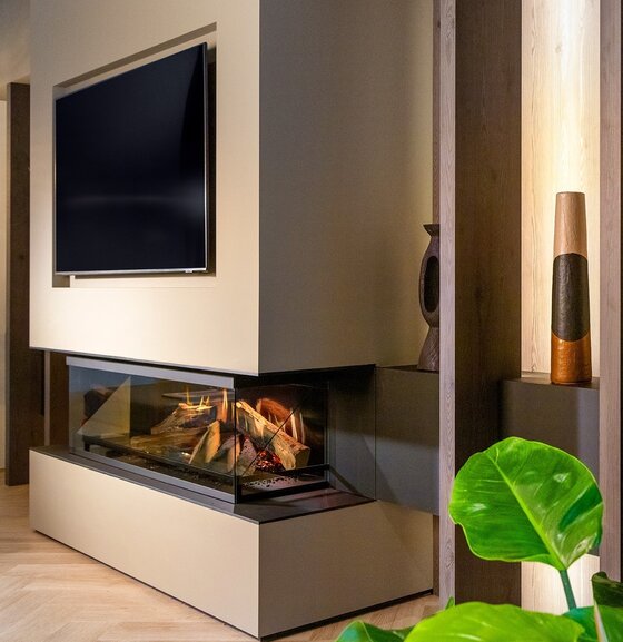 Kal-Fire Kal-Fire E-one 130S | 140 cm | Elektrische inbouwhaard