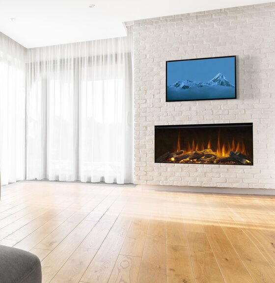 British Fires New Forest 1200 | 120 cm | Elektrische inbouwhaard