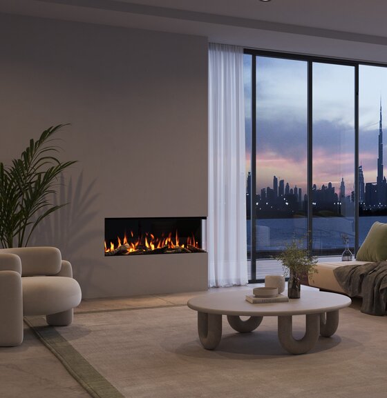 British Fires New Forest 1200 | 120 cm | Elektrische inbouwhaard