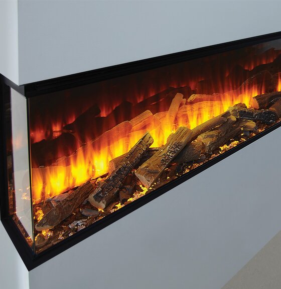 British Fires New Forest 2400 | 240 cm | Elektrische inbouwhaard