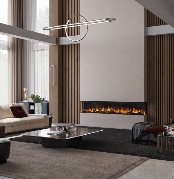 British Fires New Forest 2400 | 240 cm | Elektrische inbouwhaard