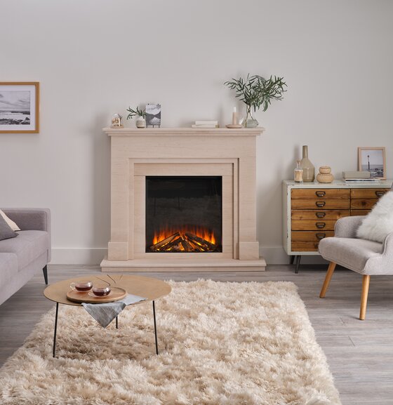 British Fires New Forest 650 Square | 65,2 cm breed | Elektrische inbouwhaard