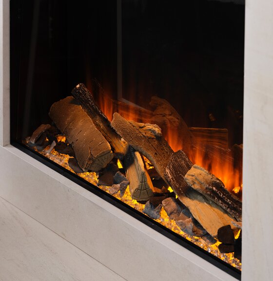 British Fires New Forest 650 Square | 65,2 cm breed | Elektrische inbouwhaard