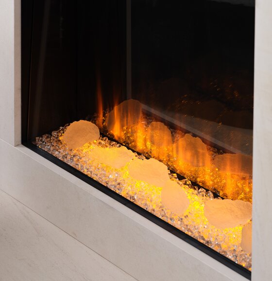 British Fires New Forest 650 Square | 65,2 cm breed | Elektrische inbouwhaard