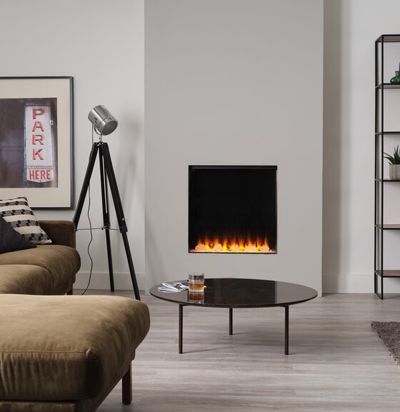 British Fires New Forest 650 Square | 65,2 cm breed | Elektrische inbouwhaard