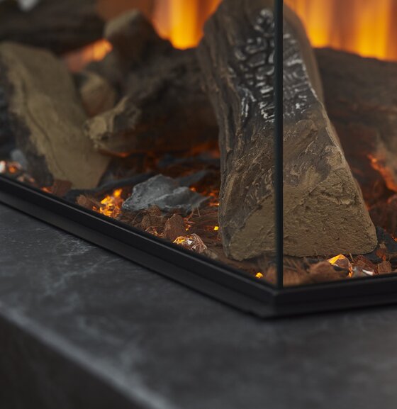 British Fires British Fires Brockenhurst 870 | 140 cm | Elektrische Hanghaard