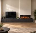Cozyance Lumo – zwevend tv-meubel met koofhaard