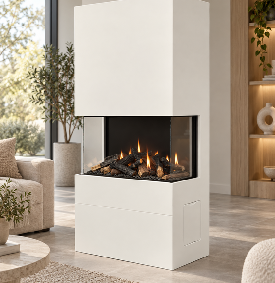 Cozyance TV-meubel met koofhaard hangend | Elektrische haard geïntegreerd in zwevend meubel - Copy - Copy - Copy - Copy - Copy - Copy