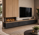 Cozyance TV-meubel met koofhaard hangend | Elektrische haard geïntegreerd in zwevend meubel - Copy - Copy - Copy - Copy - Copy - Copy - Copy - Copy - Copy