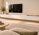 Cozyance Linea – zwevend plateau met haard