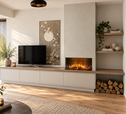 Cozyance Valencia – tv-meubel met haard en schappen