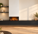 Cozyance Aria – hangend meubel met haard en schappen