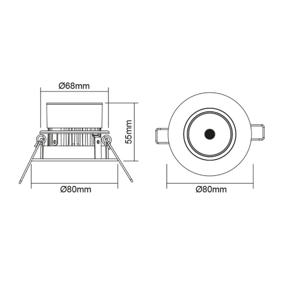 Megaman  MM04694 dimbare Ledspot 8Watt-4000K wit
