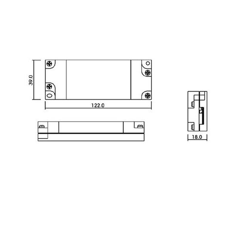 Drees Eco-C led driver 350mA 4-8 Watt dimbaar fase aan-/afsnijding