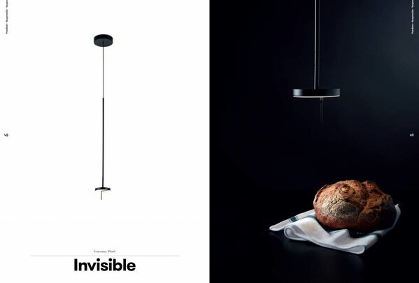 Grok Invisible led hanglamp 9Watt-2700/3000K zwart 730 - 2500mm