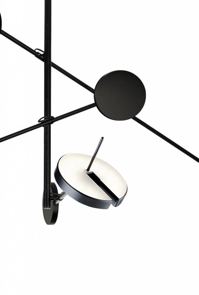 Grok Invisble led 3-voudige hanglamp 27Watt in zwart dimbaar