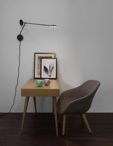 Grok Invisible verstelbaar Led wandarmatuur 9W-2700/3000K  zwart