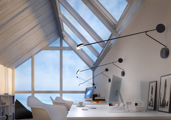 Grok Invisible verstelbaar Led wandarmatuur 9W-2700/3000K  zwart