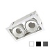 Leds-C4 Multidir Evo S trim inbouwspot 2-voudig voor 50mm led in wit, zwart of antraciet