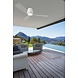 Leds-C4 Garbi Outdoor plafond ventilator wit met  afstandsbediening en led verlichting IP44