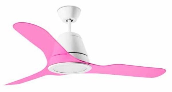 Leds-C4 Tiga plafond ventilator wit met afstandsbediening en led verlichting