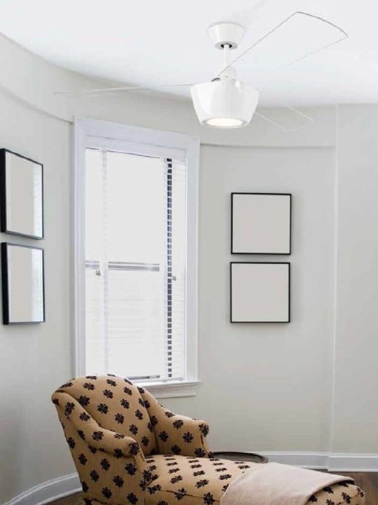 Leds-C4 Ceos Ø 1345mm plafond ventilator wit met afstandsbedieningen  led verlichting