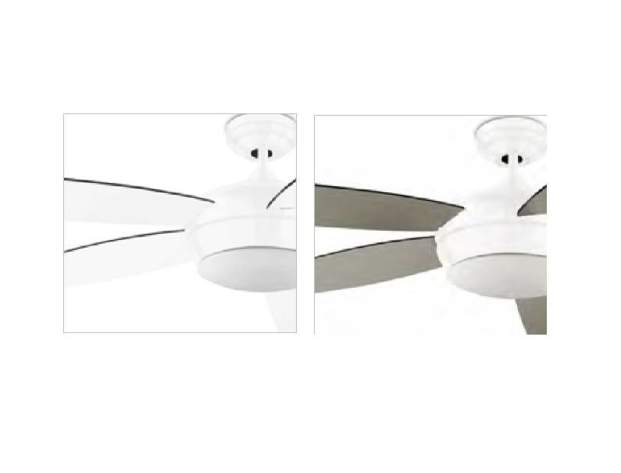 Leds-C4 Samal plafond ventilator wit met afstandsbediening en verlichting 2 x E-27