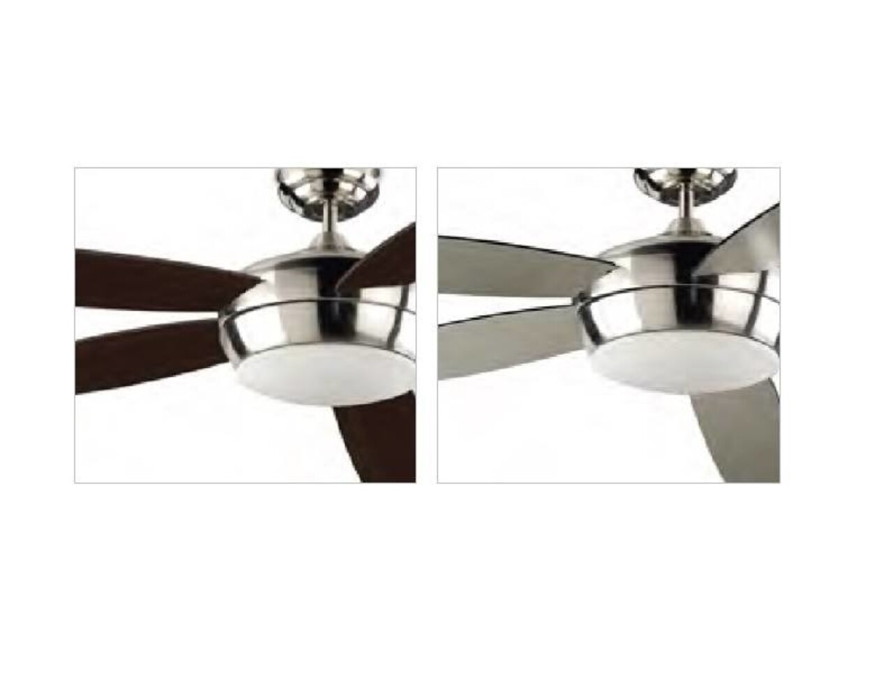 Leds-C4 Samal plafond ventilator satijn nikkel met verlichting