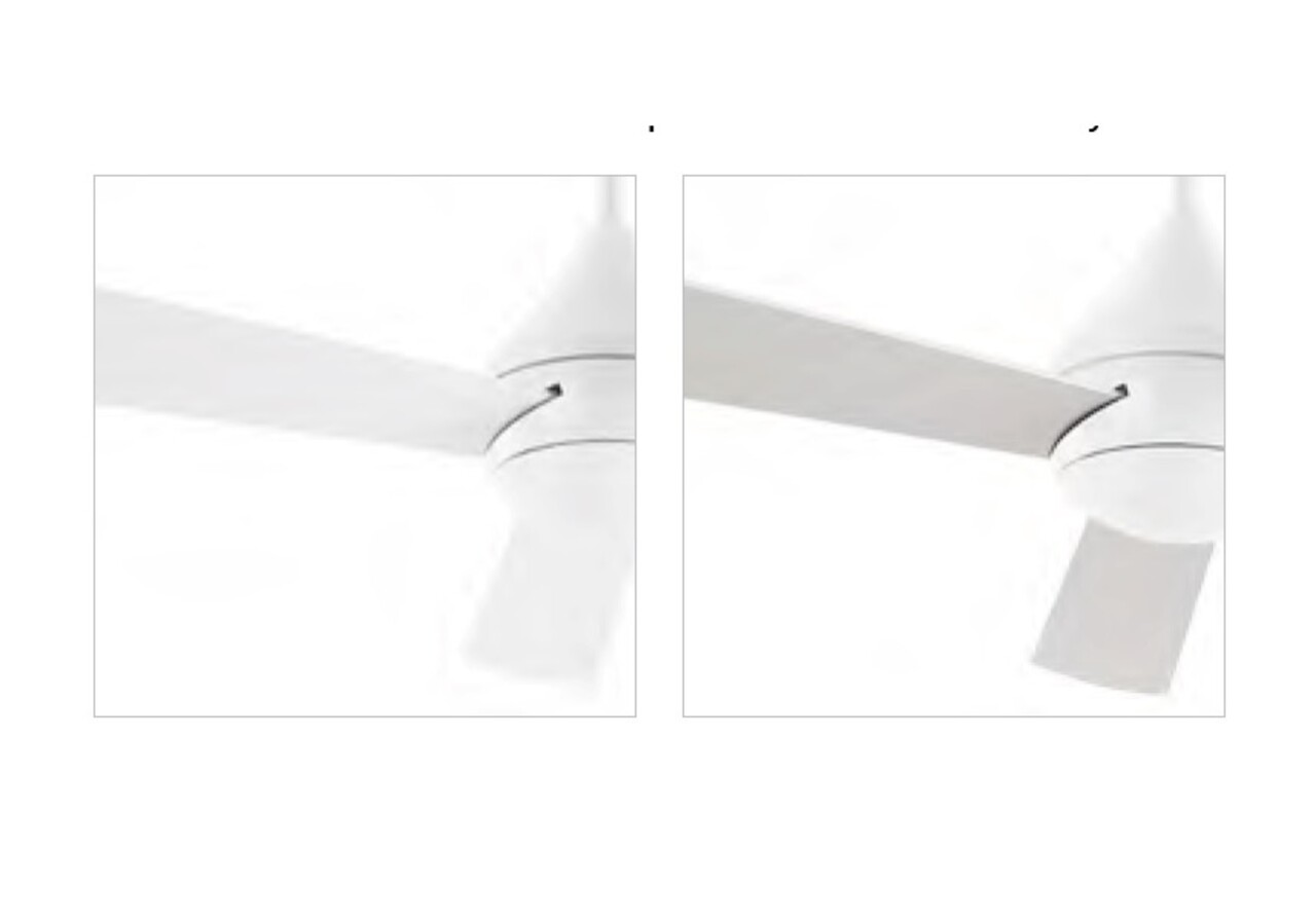 Leds-C4 Tupai Ø1320mm plafond ventilator in glanzend wit met afstandsbediening