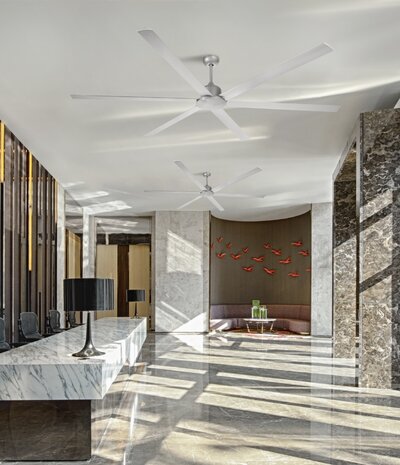 Leds-C4 Handia plafond ventilator Ø2148mm in alu grijs