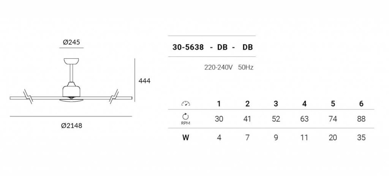 Leds-C4 Handia plafond ventilator Ø2148mm in alu grijs
