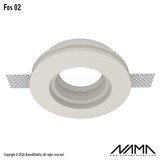 NAMA Fos02 trimless gips inbouwspot rond  GU10