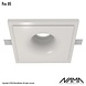 NAMA Fos 05 trimless gips inbouwspot verdiept vierkant voor Ø50mm led
