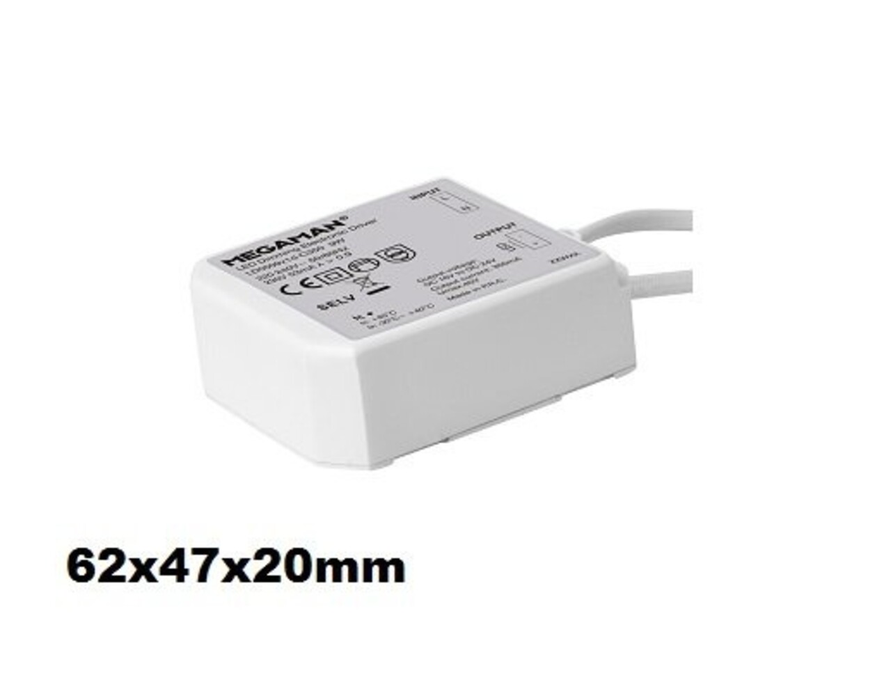 Megaman MM09646 led inbouwspot 6Watt Dim to warm  in geb. alu (rvs look)