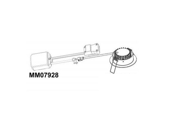 Megaman MM09645 led inbouwspot 6Watt Dim to warm  in wit