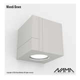NAMA Mondi Down gips led wandlamp 230Volt-GU10