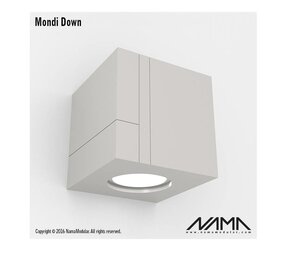 NAMA Mondi Down gips led wandlamp 230Volt-GU10