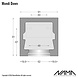 NAMA Mondi Down gips led wandlamp 230V-GU10