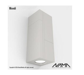 NAMA Mondi Up-down gips led wandlamp 230Volt-GU10