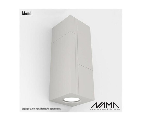 NAMA Mondi Up-down gips led wandlamp 230V-GU10