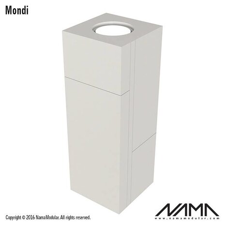 NAMA Mondi Up-down gips led wandlamp 230V-GU10