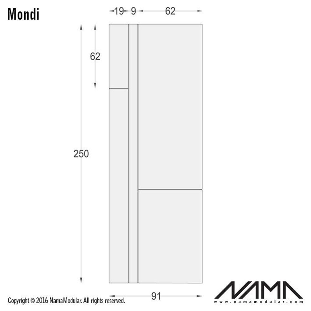 NAMA Mondi Up-down gips led wandlamp 230V-GU10