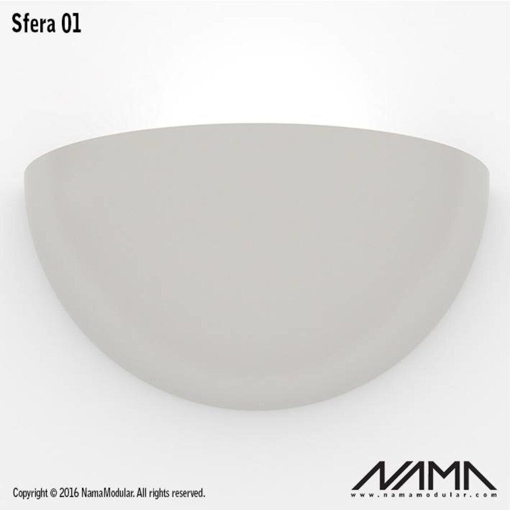NAMA Sfera 01 Up gips led wandlamp 230V-E-27