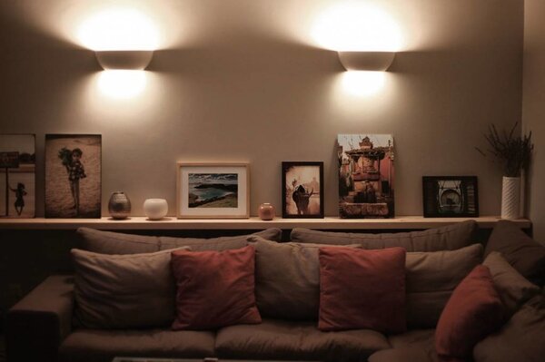 NAMA Sfera 02 Up-down gips led wandlamp 230V-E-27