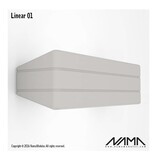 NAMA Linear 01 Up-down gips led wandlamp 230Volt-E-14