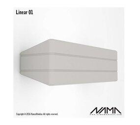 NAMA Linear 01 Up-down gips led wandlamp 230Volt-E-14
